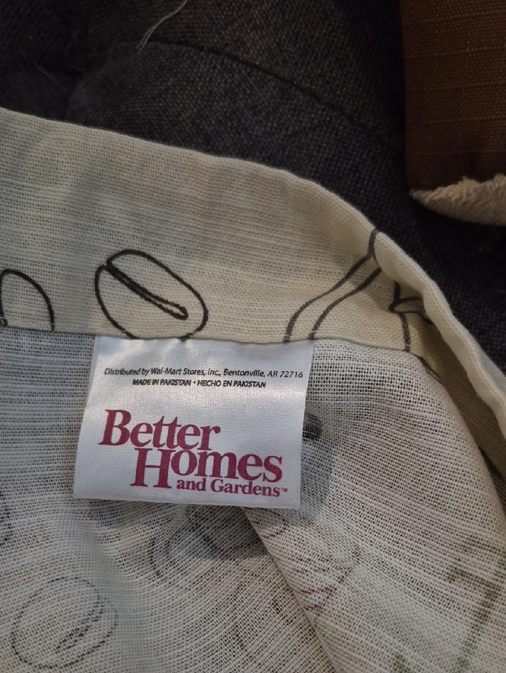 Better Homes Espresso Latte Cafe Au Lait Curtains Pair